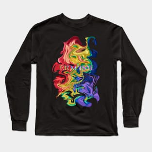 Eracism Liquid Design Long Sleeve T-Shirt